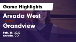 Arvada West  vs Grandview  Game Highlights - Feb. 28, 2020