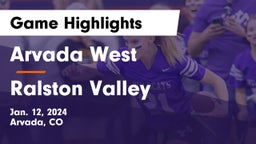 Arvada West  vs Ralston Valley  Game Highlights - Jan. 12, 2024