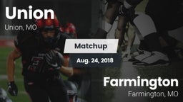 Matchup: Union vs. Farmington  2018
