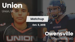 Matchup: Union vs. Owensville  2018