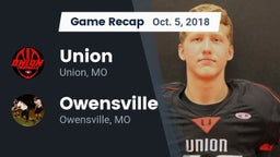 Recap: Union  vs. Owensville  2018