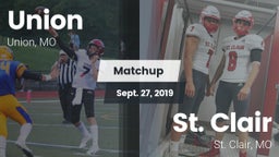 Matchup: Union vs. St. Clair  2019