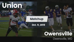 Matchup: Union vs. Owensville  2019