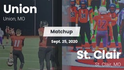 Matchup: Union vs. St. Clair  2020