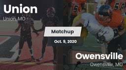 Matchup: Union vs. Owensville  2020