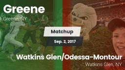 Matchup: Greene  vs. Watkins Glen/Odessa-Montour 2017