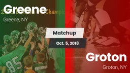 Matchup: Greene  vs. Groton  2018