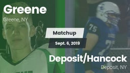 Matchup: Greene  vs. Deposit/Hancock  2019