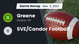 Recap: Greene  vs. SVE/Candor  Football 2021