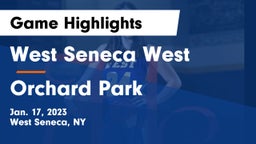 West Seneca West  vs Orchard Park  Game Highlights - Jan. 17, 2023