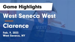 West Seneca West  vs Clarence  Game Highlights - Feb. 9, 2023