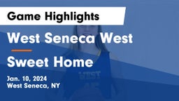 West Seneca West  vs Sweet Home  Game Highlights - Jan. 10, 2024