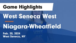 West Seneca West  vs Niagara-Wheatfield  Game Highlights - Feb. 20, 2024