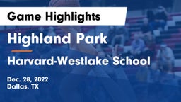 Highland Park  vs Harvard-Westlake School Game Highlights - Dec. 28, 2022