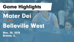 Mater Dei  vs Belleville West  Game Highlights - Nov. 28, 2018