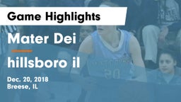 Mater Dei  vs hillsboro il Game Highlights - Dec. 20, 2018