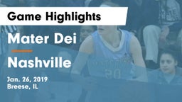 Mater Dei  vs Nashville  Game Highlights - Jan. 26, 2019