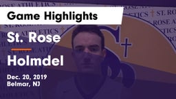 St. Rose  vs Holmdel  Game Highlights - Dec. 20, 2019