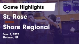 St. Rose  vs Shore Regional  Game Highlights - Jan. 7, 2020