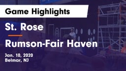 St. Rose  vs Rumson-Fair Haven  Game Highlights - Jan. 10, 2020