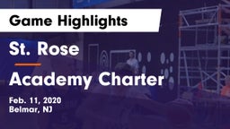 St. Rose  vs Academy Charter  Game Highlights - Feb. 11, 2020