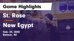 St. Rose  vs New Egypt  Game Highlights - Feb. 24, 2020