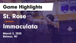 St. Rose  vs Immaculata  Game Highlights - March 3, 2020