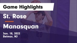 St. Rose  vs Manasquan  Game Highlights - Jan. 18, 2022