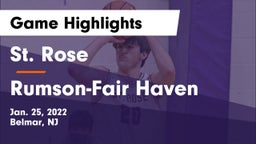 St. Rose  vs Rumson-Fair Haven  Game Highlights - Jan. 25, 2022
