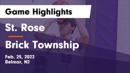 St. Rose  vs Brick Township  Game Highlights - Feb. 25, 2022