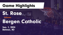 St. Rose  vs Bergen Catholic  Game Highlights - Jan. 1, 2024
