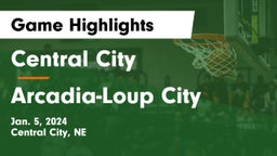 Central City  vs Arcadia-Loup City  Game Highlights - Jan. 5, 2024