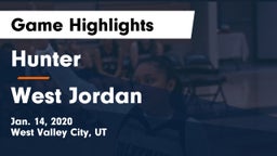Hunter  vs West Jordan  Game Highlights - Jan. 14, 2020