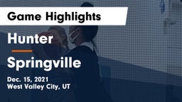 Hunter  vs Springville  Game Highlights - Dec. 15, 2021