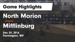 North Marion  vs Mifflinburg  Game Highlights - Dec 29, 2016
