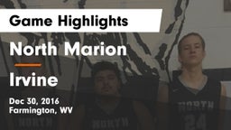 North Marion  vs Irvine  Game Highlights - Dec 30, 2016