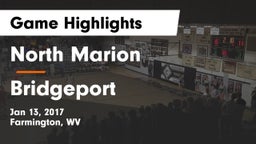 North Marion  vs Bridgeport  Game Highlights - Jan 13, 2017