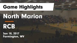 North Marion  vs RCB  Game Highlights - Jan 18, 2017