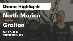 North Marion  vs Grafton  Game Highlights - Jan 27, 2017