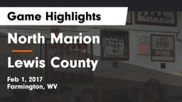 North Marion  vs Lewis County  Game Highlights - Feb 1, 2017