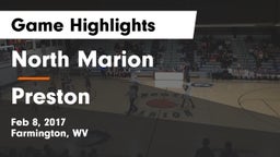 North Marion  vs Preston  Game Highlights - Feb 8, 2017