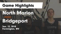 North Marion  vs Bridgeport  Game Highlights - Jan. 12, 2018