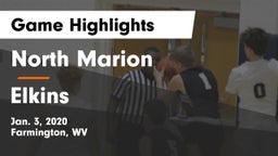 North Marion  vs Elkins  Game Highlights - Jan. 3, 2020