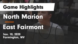 North Marion  vs East Fairmont  Game Highlights - Jan. 10, 2020