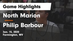 North Marion  vs Philip Barbour  Game Highlights - Jan. 15, 2020