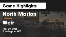 North Marion  vs Weir  Game Highlights - Jan. 28, 2023