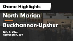 North Marion  vs Buckhannon-Upshur  Game Highlights - Jan. 3, 2023