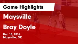 Maysville  vs Bray Doyle Game Highlights - Dec 10, 2016