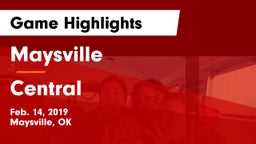 Maysville  vs Central  Game Highlights - Feb. 14, 2019