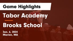 Tabor Academy vs Brooks School Game Highlights - Jan. 6, 2024